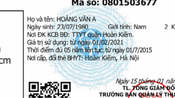 Ban hành mẫu thẻ BHYT mới, chính thức sử dụng trên toàn quốc từ 1/4/2021