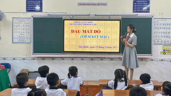 Chăm sóc sức khoẻ cộng đồng và phòng chống dịch bệnh trong trường học tại Trường Tiểu học Lê Thị Hồng Gấm, Quận Tân Bình.