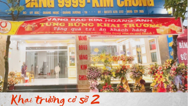 Doanh nghiệp vàng bạc Kim Hoàng Anh khai trương cơ sở 2