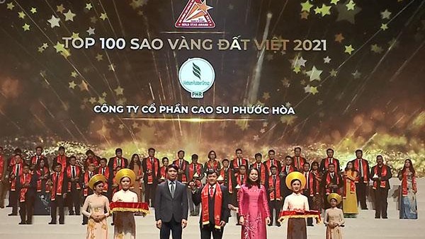 VRG có 8 đơn vị được nhận giải thưởng Sao Vàng đất Việt năm 2021