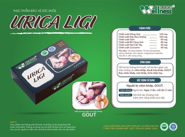 URICA LIGI: GIẢI PHÁP CHUYÊN BIỆT CHO NGƯỜI BỆNH GOUT, VIÊM KHỚP